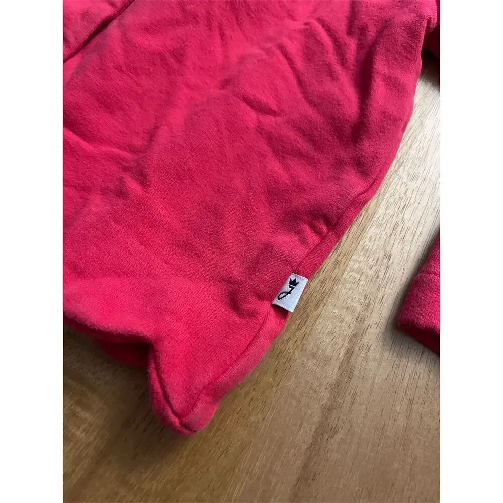 Jacadi Baby Girl Red Pink Fuchsia Cardigan Size 24 Months - Picture 4 of 5